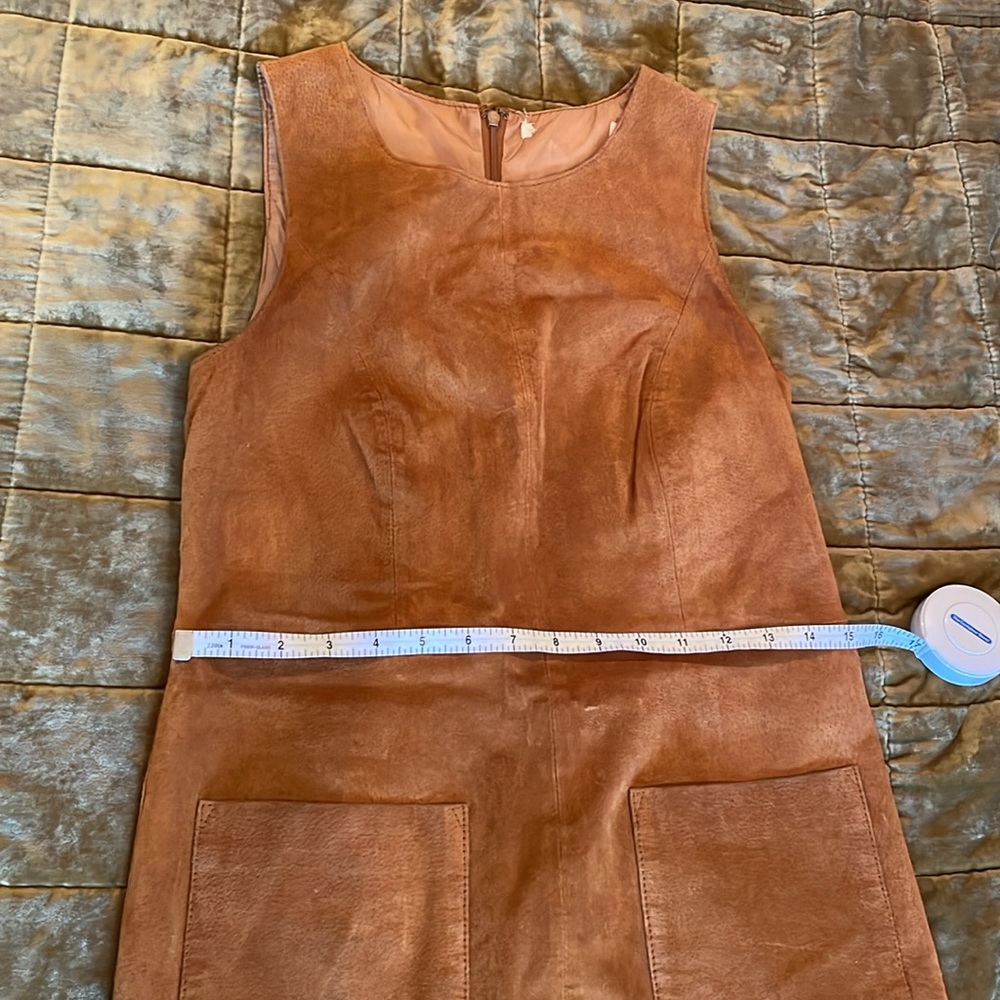 STUNNING Real Leather Vintage Dress - Picture 5 of 7